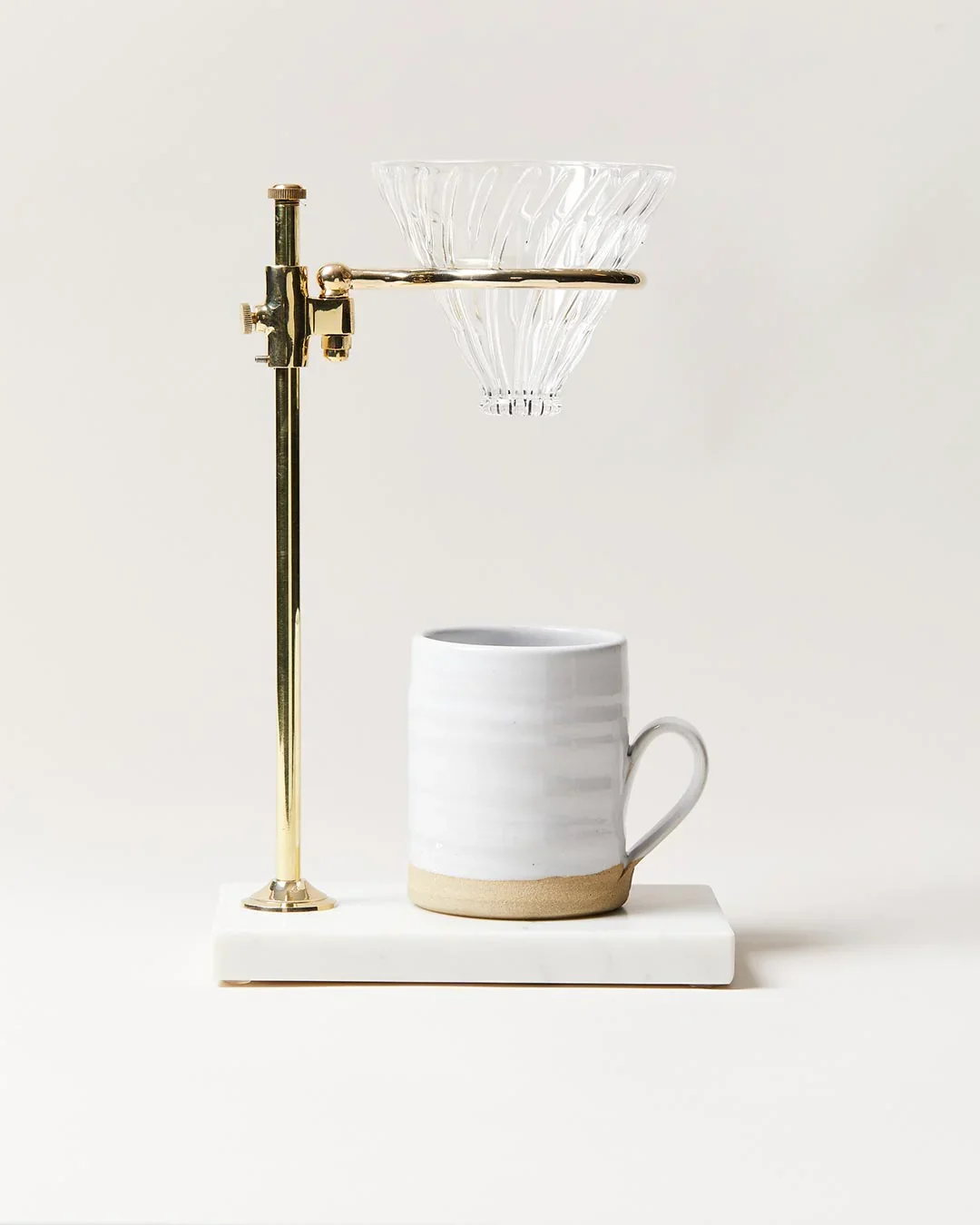 Image of Brass and Marble Pour Over Stand