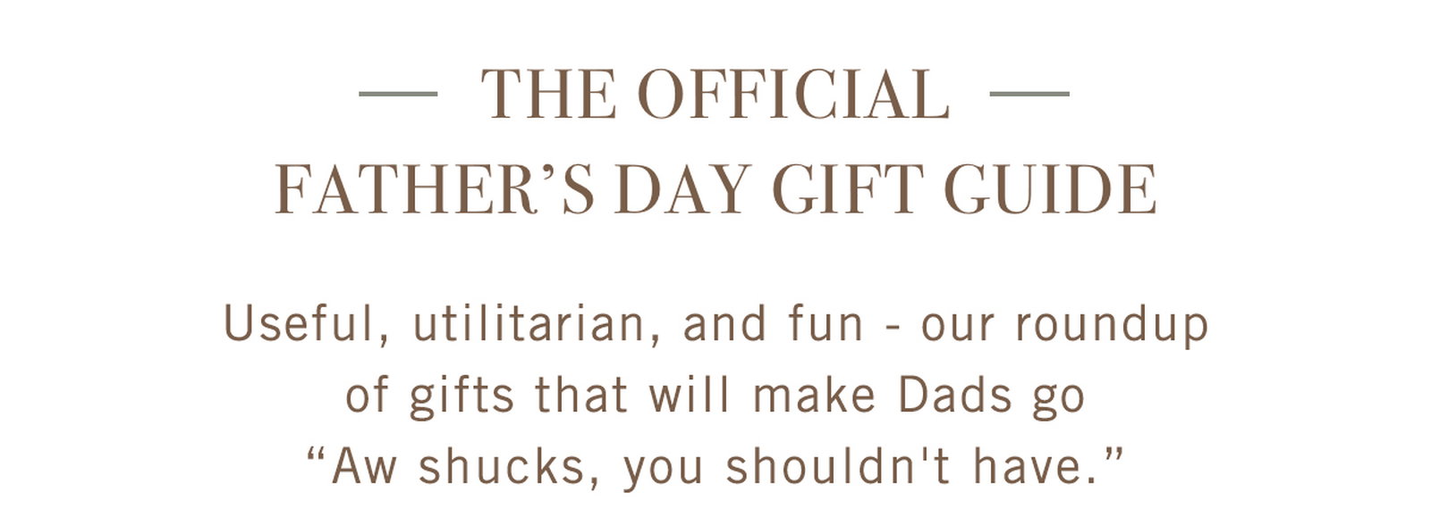 Father's Day Gift Guide