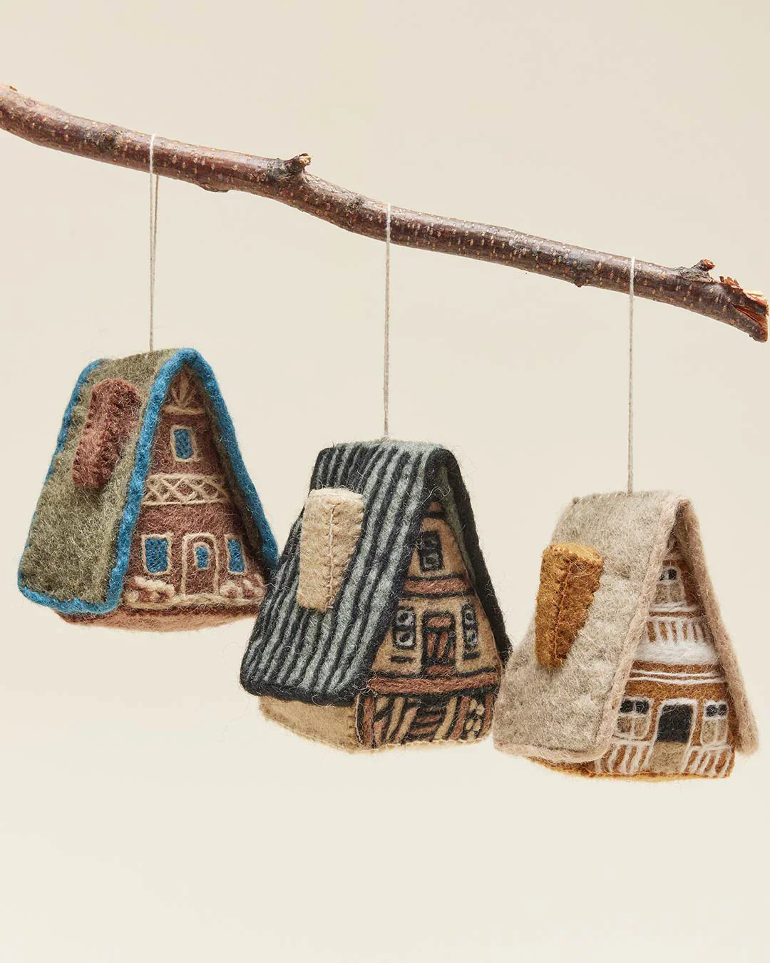 Image of Felted A-Frame Ornament