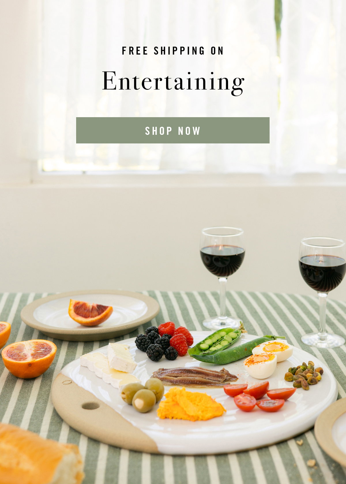 Free Shipping on Entertaining