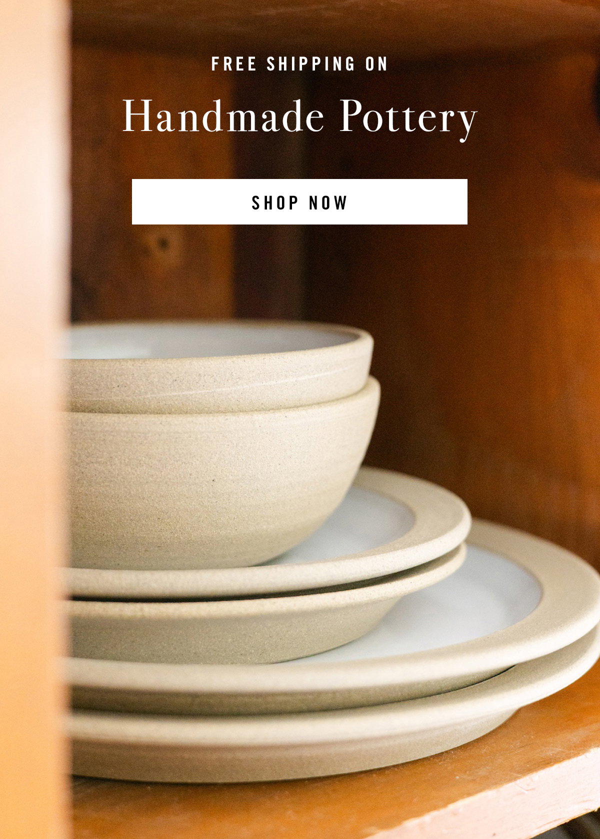 Free Shipping on Handmade pottery