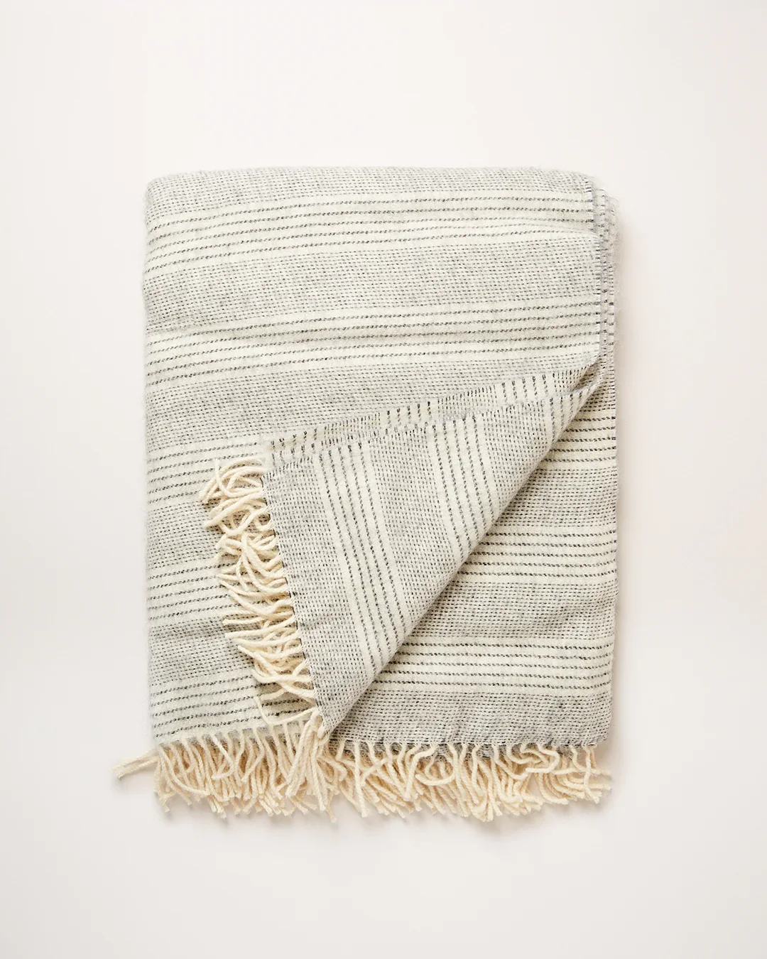 Image of Stripe Alpaca Wool Throw