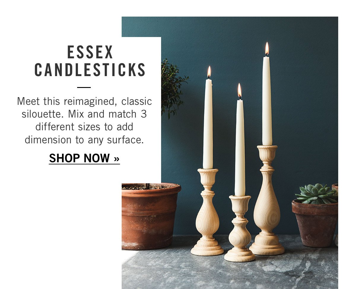 Natural Essex Candlesticks