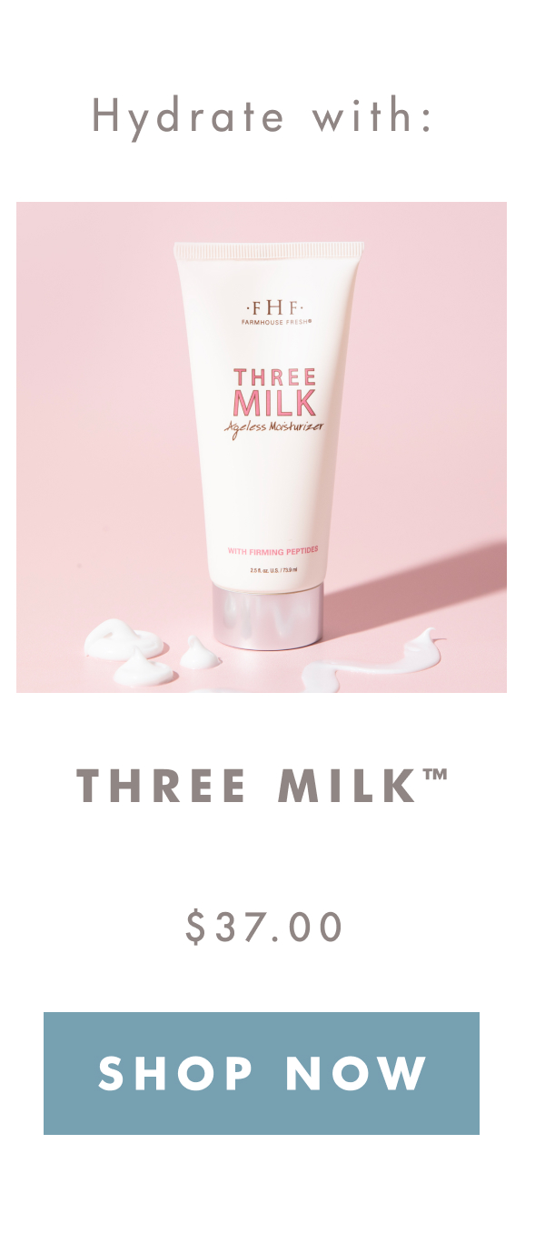 Three milk moisturizer