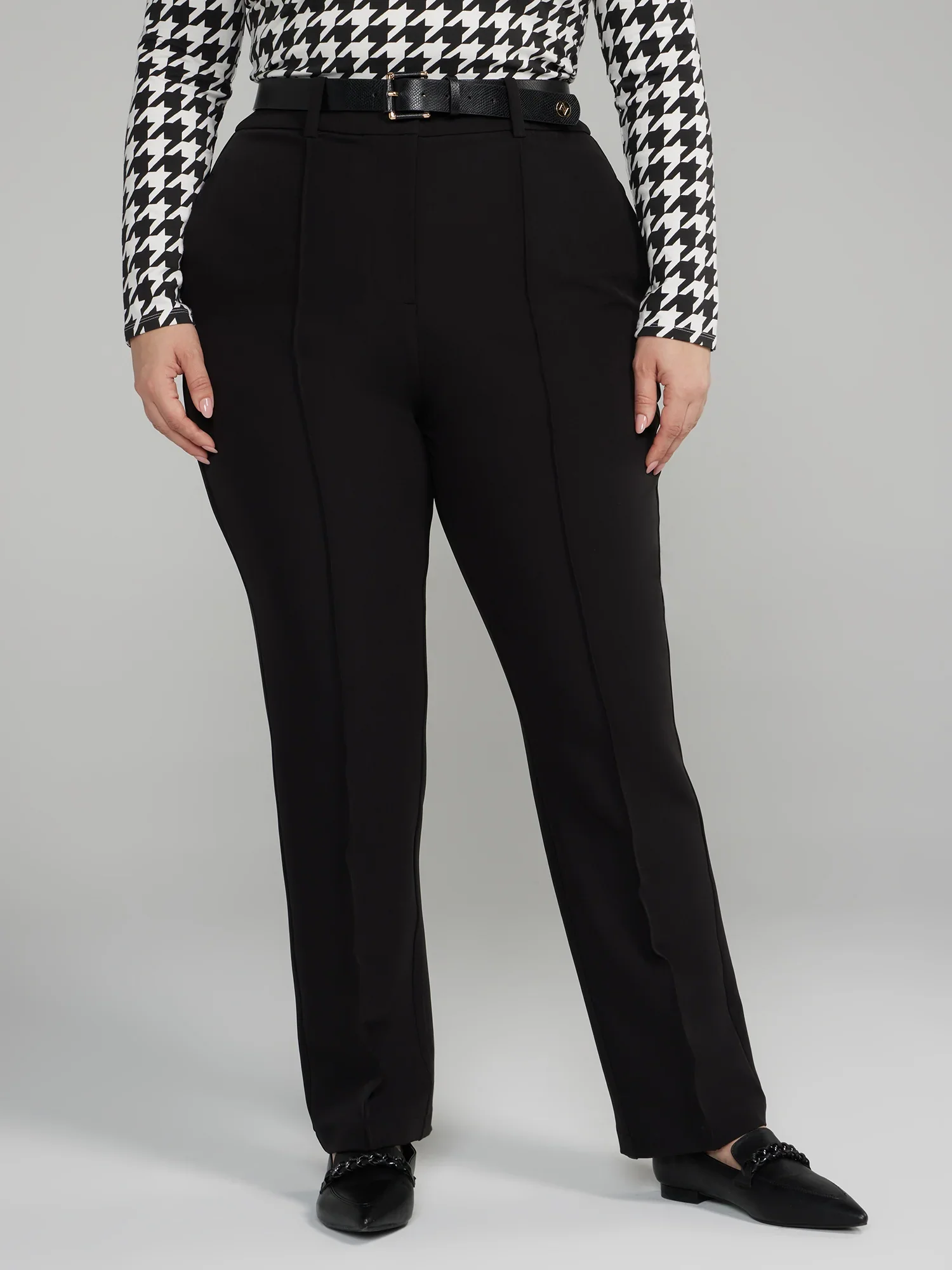 Image of The Paloma High Rise Straight-Leg Pants