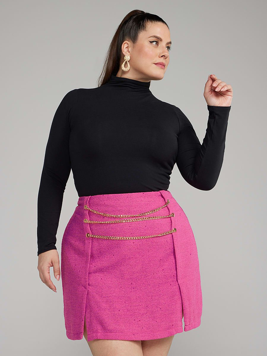 Image of Classic Mockneck Knit Top