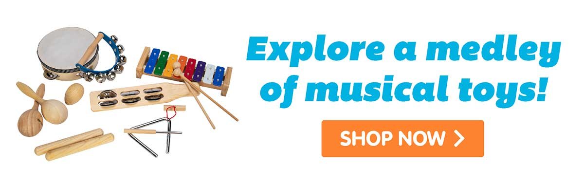 Explore a medley of musical toys!