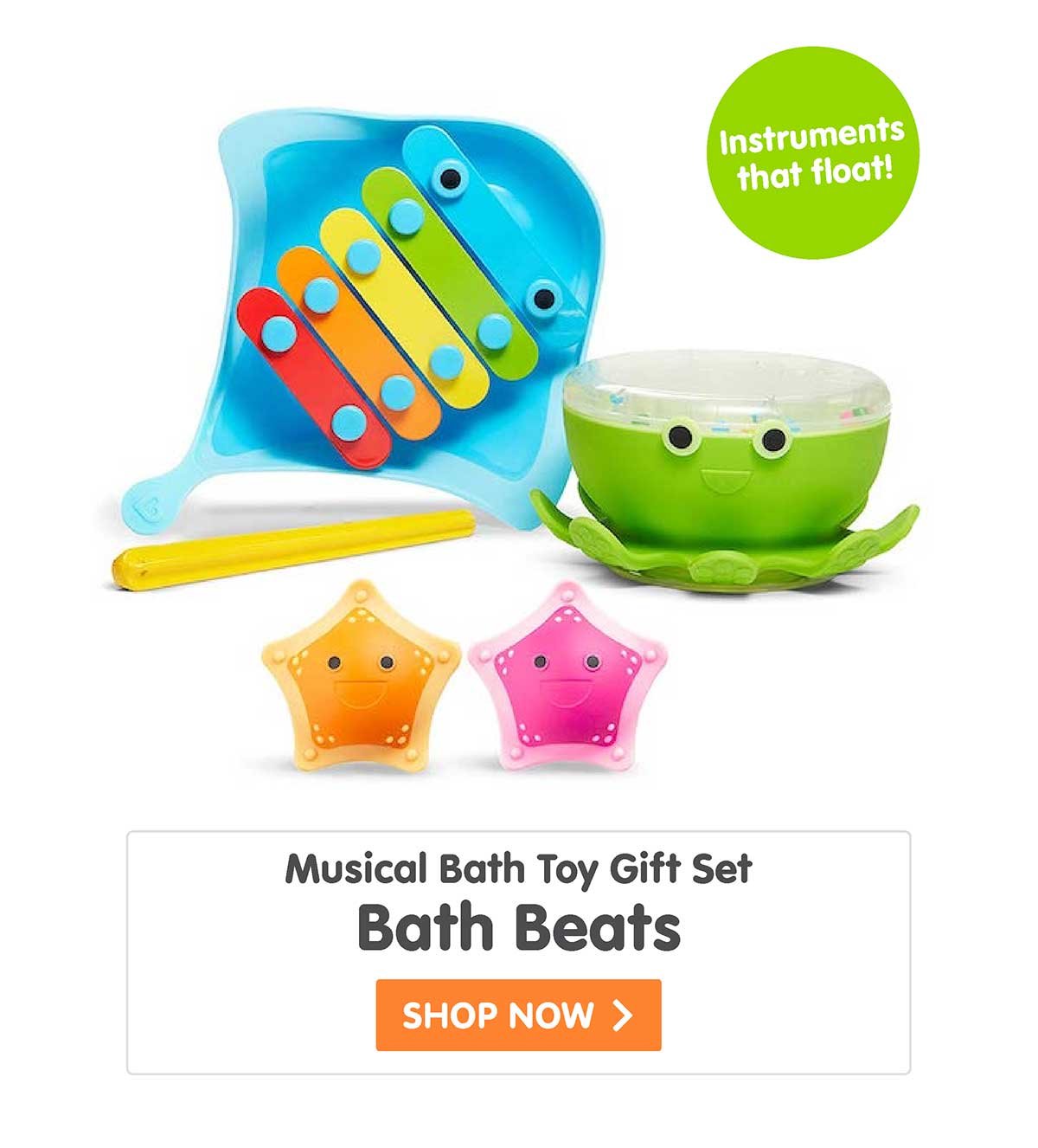 Bath Beats Musical Bath Toy Gift Set