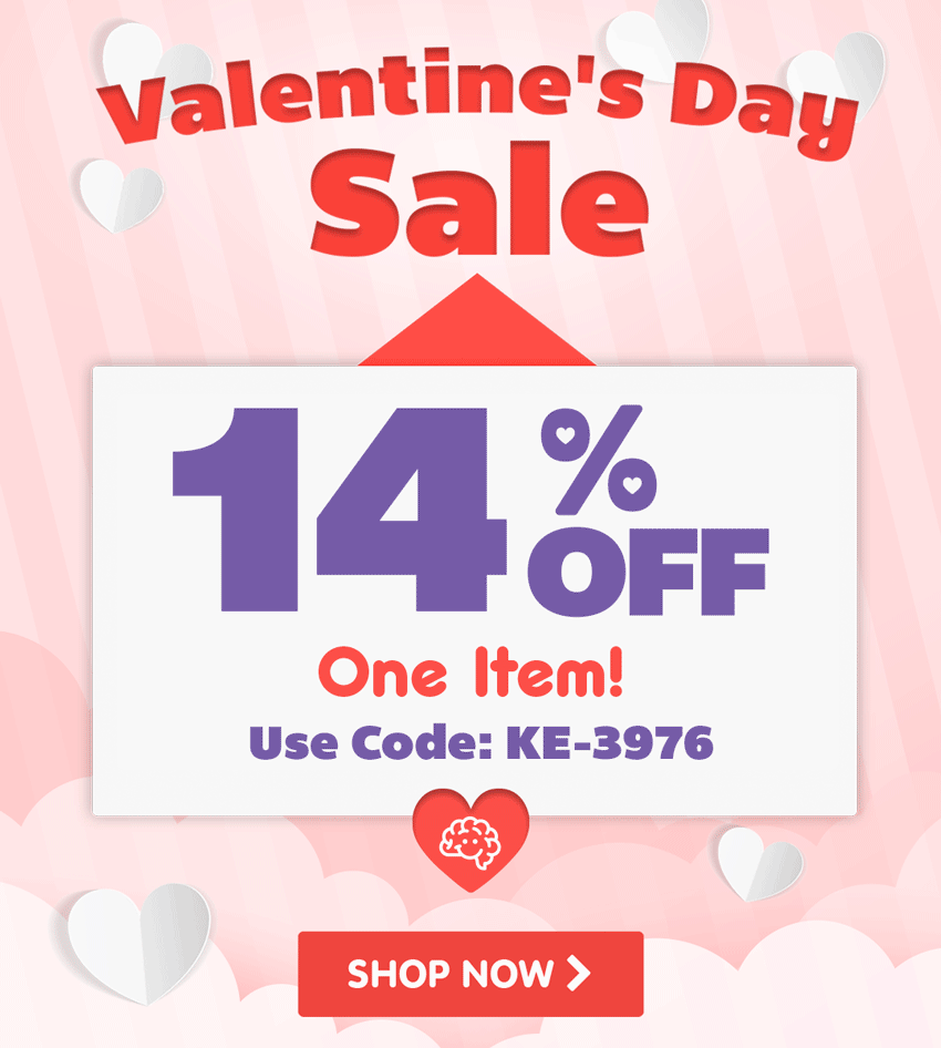 Valentine's Day Sale! 14% Off One Item! Use Code: KE-3976!
