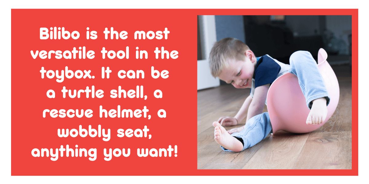 Bilibo is the most versatile tool in the toybox. It can be a turtle shell, a rescue helmet, a wobbly seat, anything you want! - bilibo by MOLUK