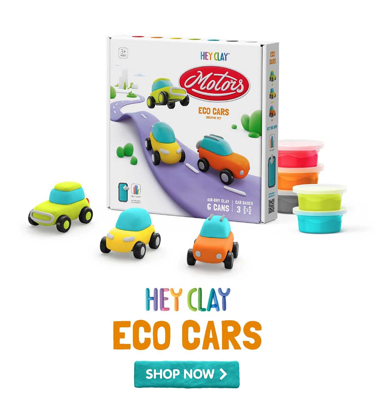 Hey Clay - Eco Cars Air-Dry Clay