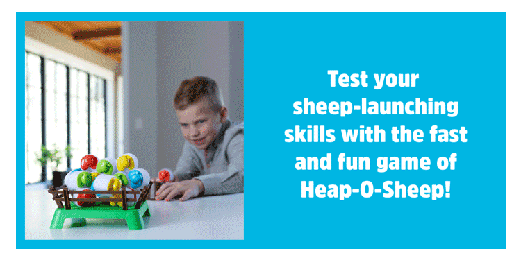Heap-O-Sheep - Test your sheep-launching skills with the fast and fun game of Heap-O-Sheep!