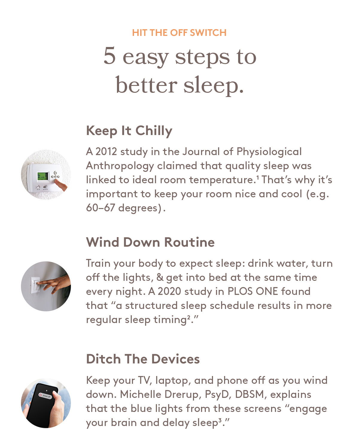 5 easy steps to better sleep.