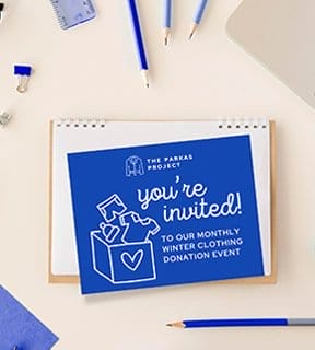 Invitations come in multiple sizes and finishes. 