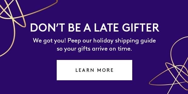 Holiday Shipping Guide