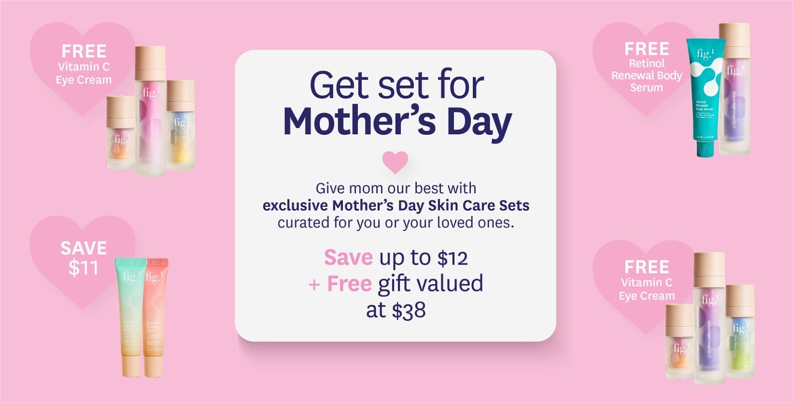 Mother's Day Skin Care Sets - Save up to \\$12 + Free gift valued at \\$38