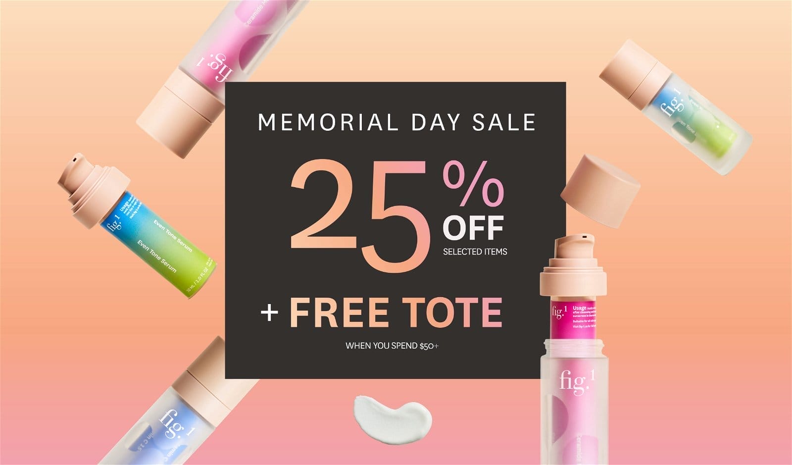 Memorial Day Sale. 15% off selected items and receive a free tote when you spend \\$50+!