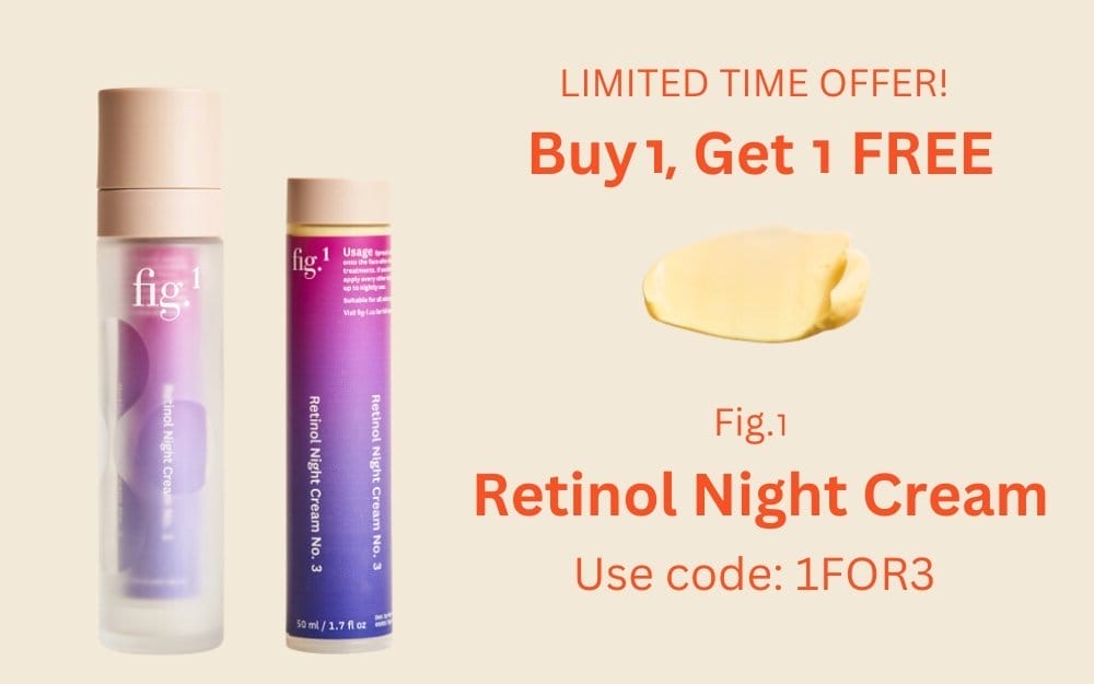 Buy Retinol Night Cream Level 1 (full size or refill), get 1 refill FREE of Retinol Night Cream Level 3