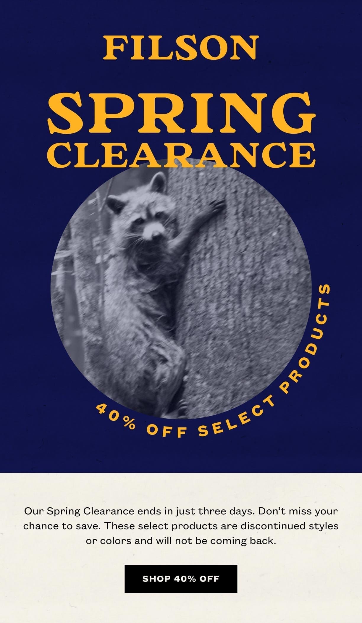 Spring Clearance