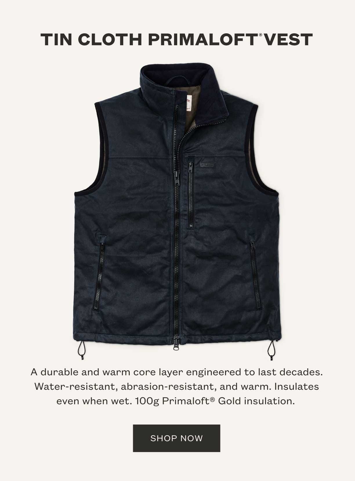 Tin Cloth Primaloft Vest