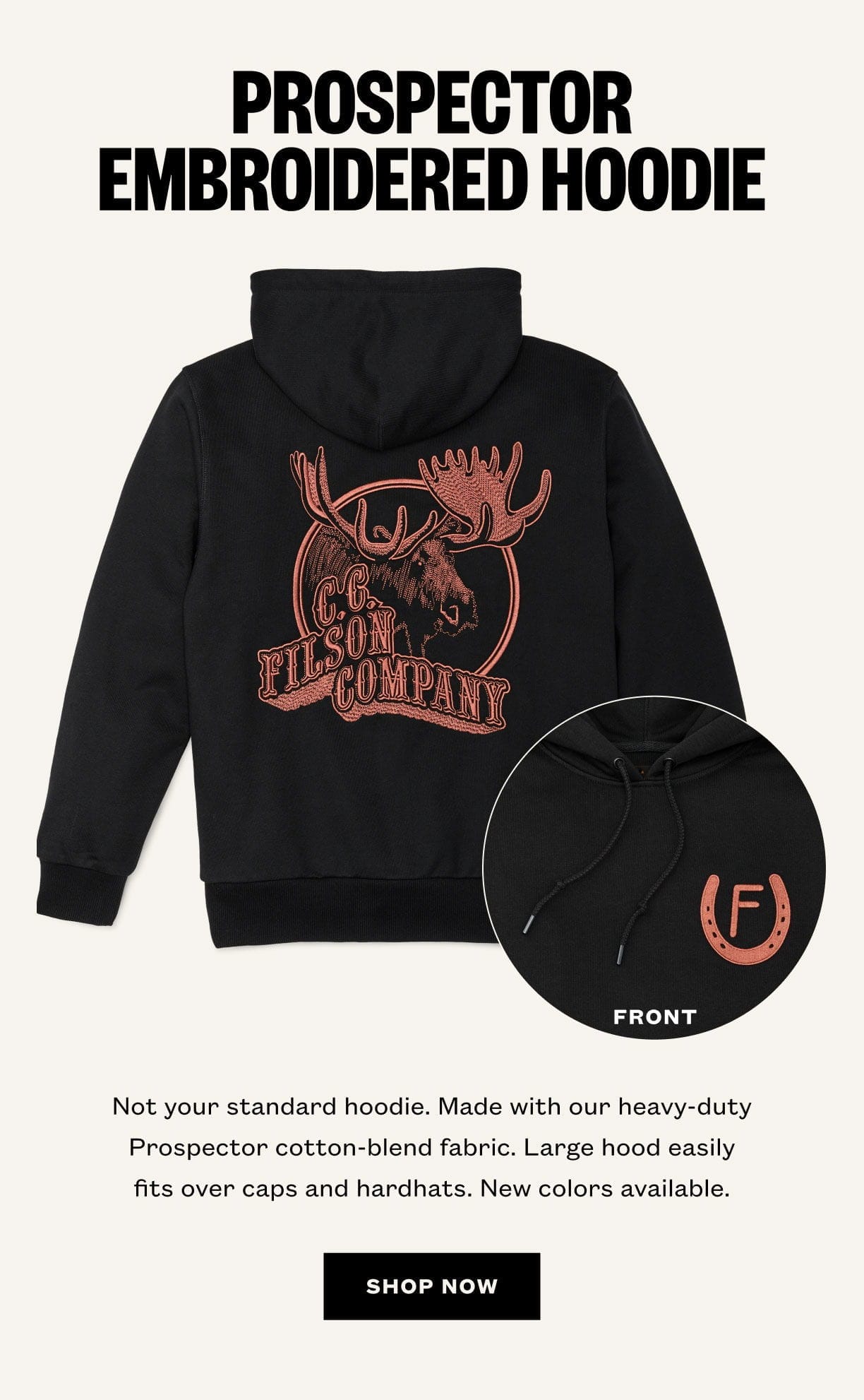 Prospector Embroidered Hoodie