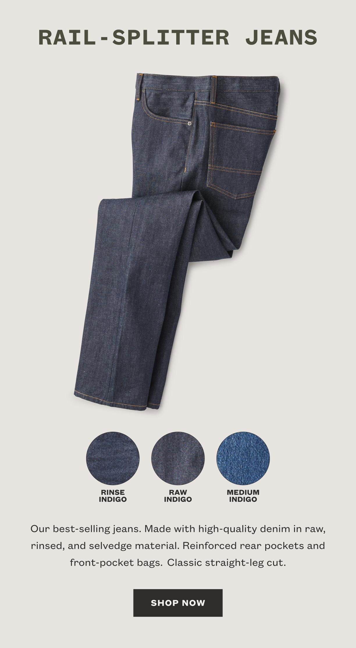 Rail Splitter Jeans