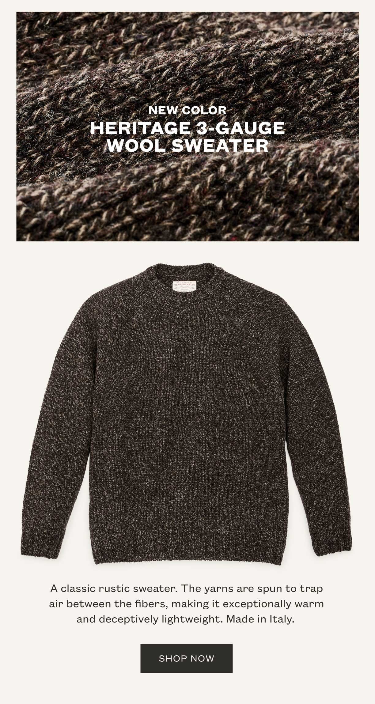 3 Gauge Wool Sweater