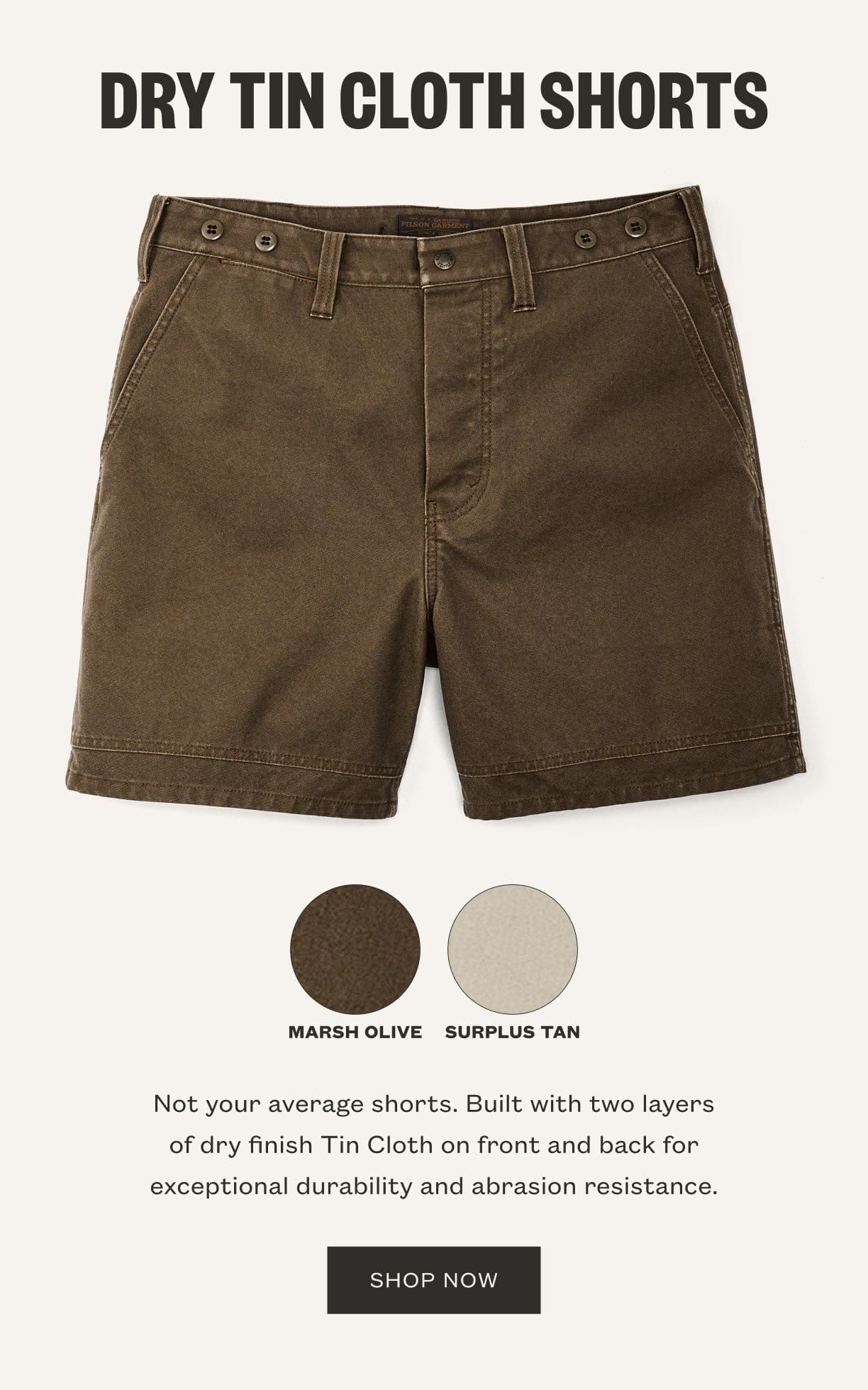 Dry Tin Cloth Shorts