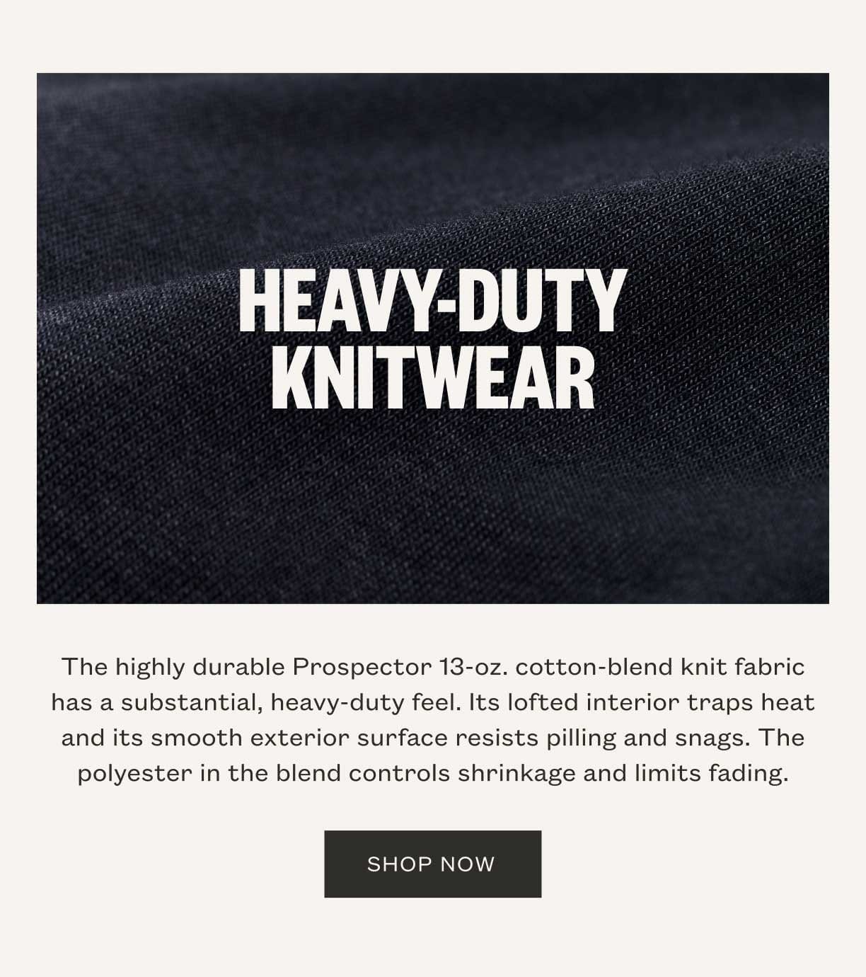 Heavy Duty Knitwear