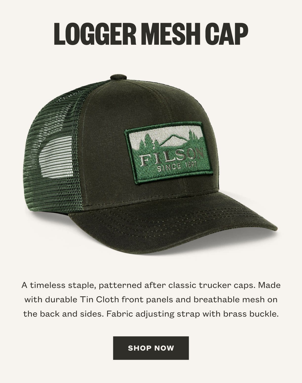 Logger Mesh Cap