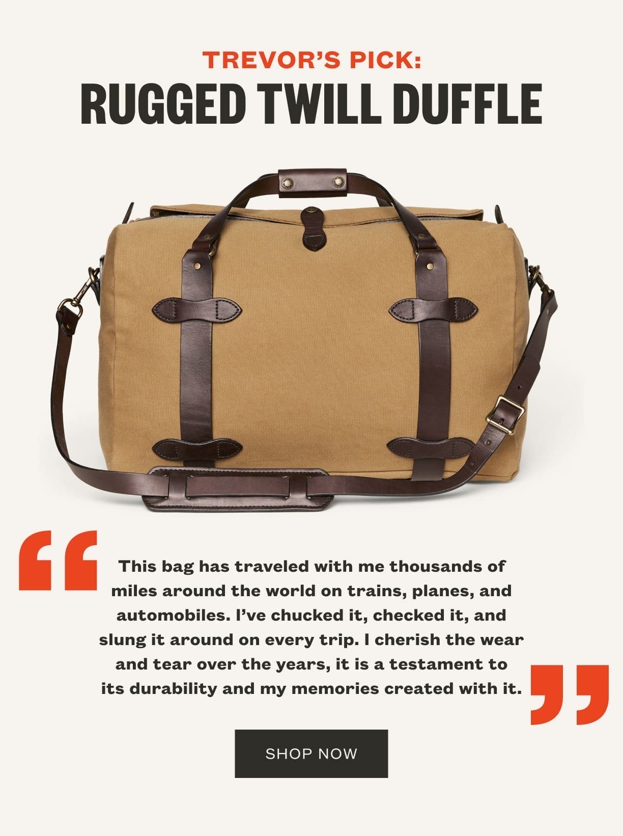 Rugged Twill Duffle