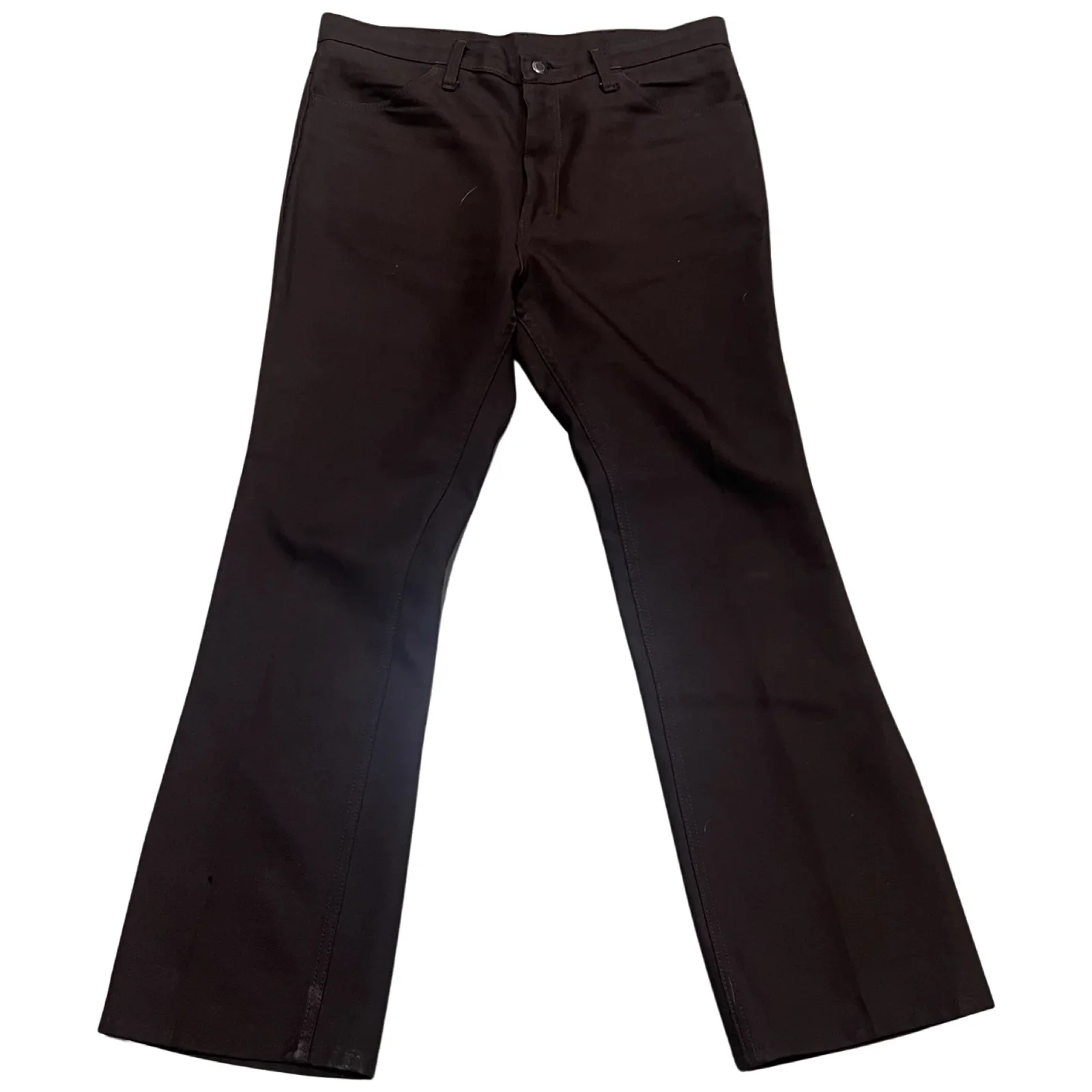 Image of Vintage Wrangler Brown Sta-Prest Bootcut Pants (35x30)