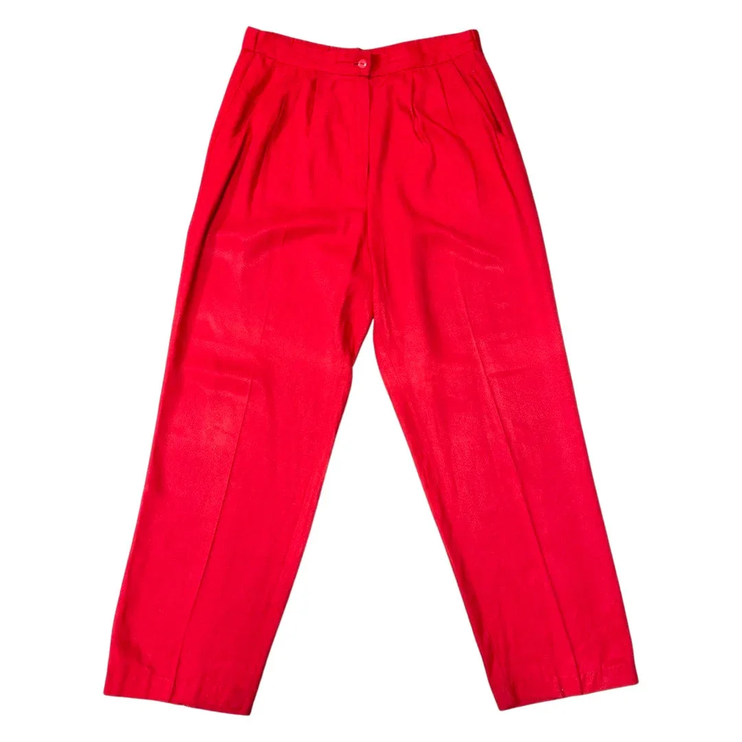 Image of Vintage Cherry Red Trouser (Size 10)