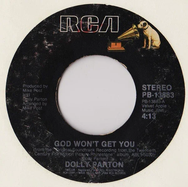 Image of Dolly Parton - God Won't Get You (7") (VG)3