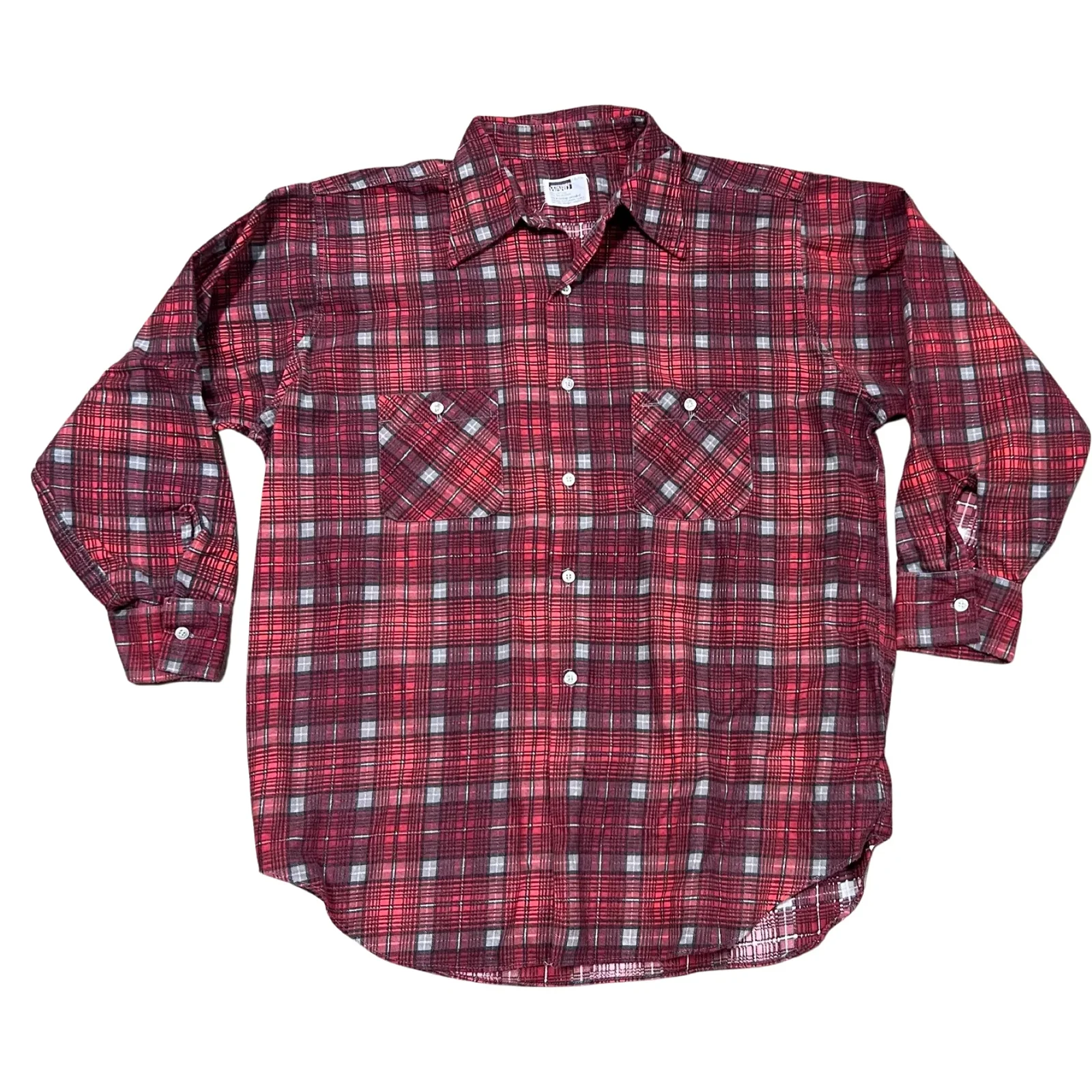Image of Vintage 70's Plaid Flannel Shirt (XXL)