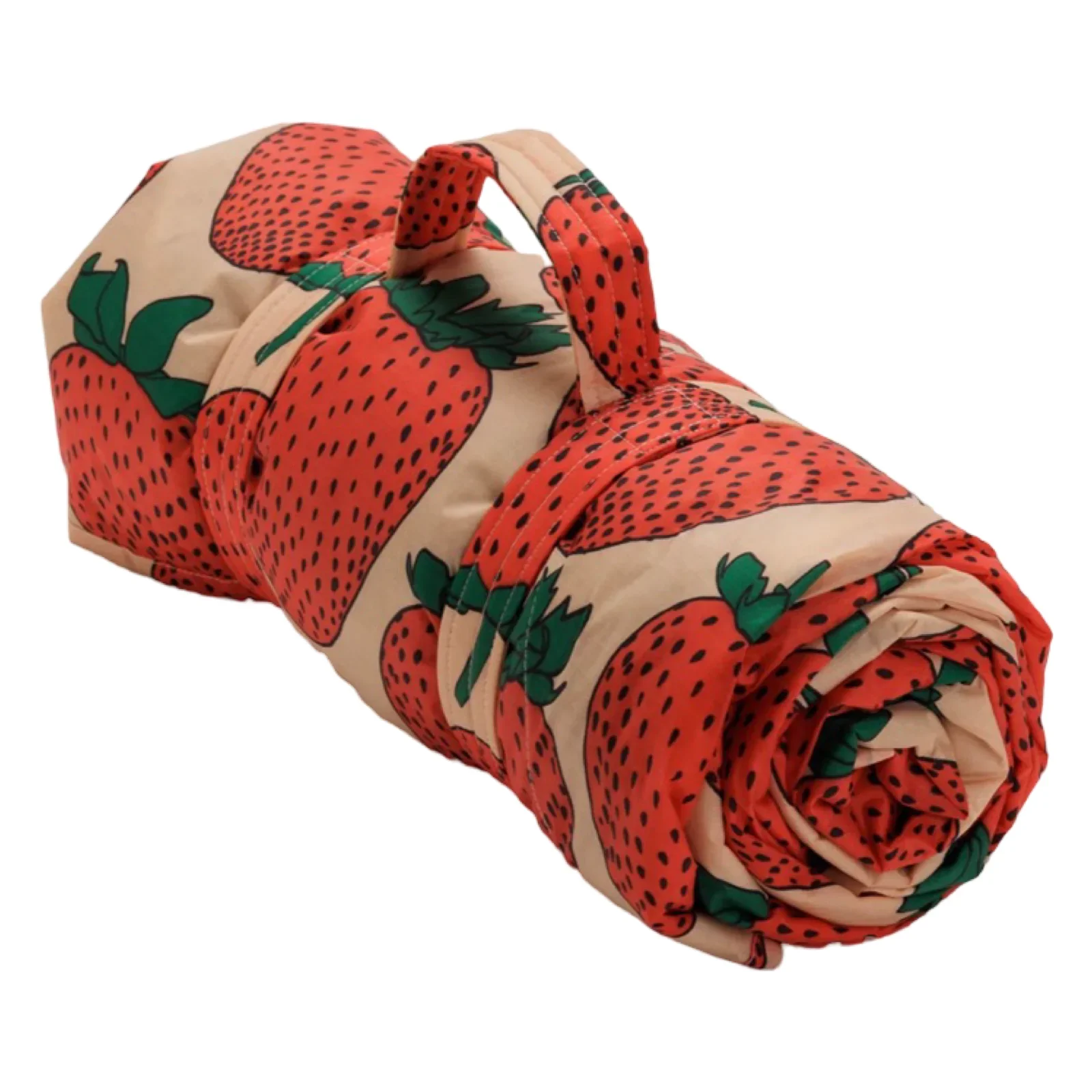 Image of Baggu Puffy Picnic Blanket - Strawberries