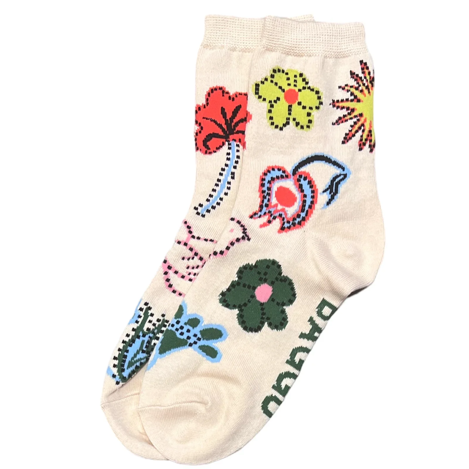 Image of Baggu Crew Sock - Birds