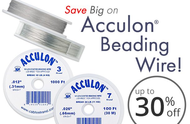 Save Big on Acculon Beading Wire - up to 30% off