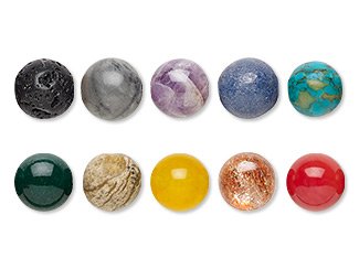 Colord of Gemstones, Shell and More