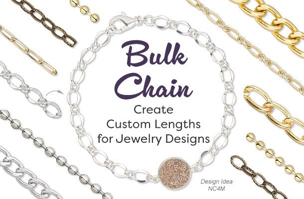 Create Custom Lengths for Jewelry Designs with Bulk Chain