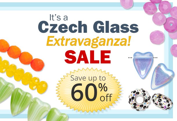 It's a Czech Glass Extravaganza! Sale - Save up to 60% off