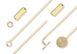 Gold-Finished Stainless Steel Hat Pins