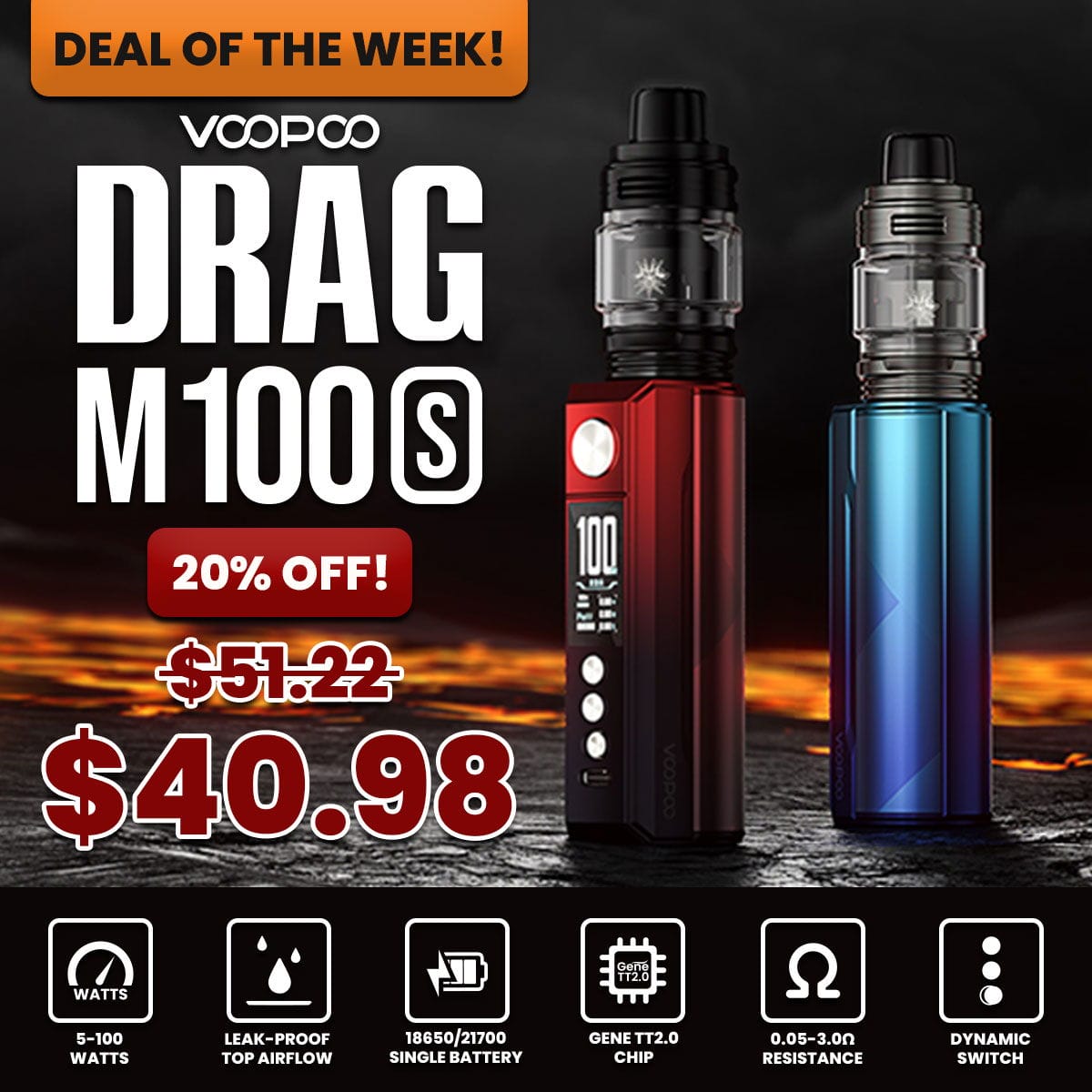 VooPoo Drag M100S Kit