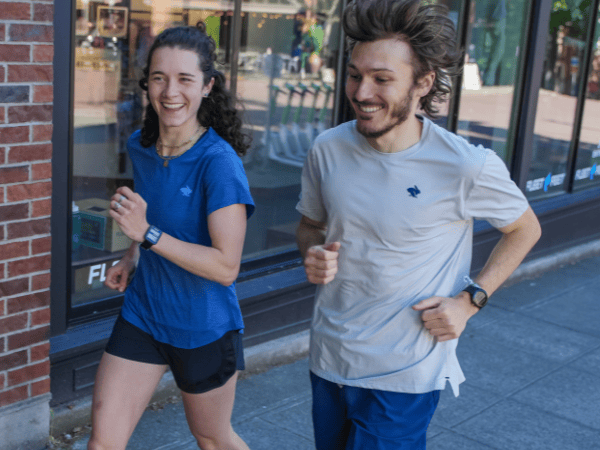 Man and woman wearing rabbit apparel