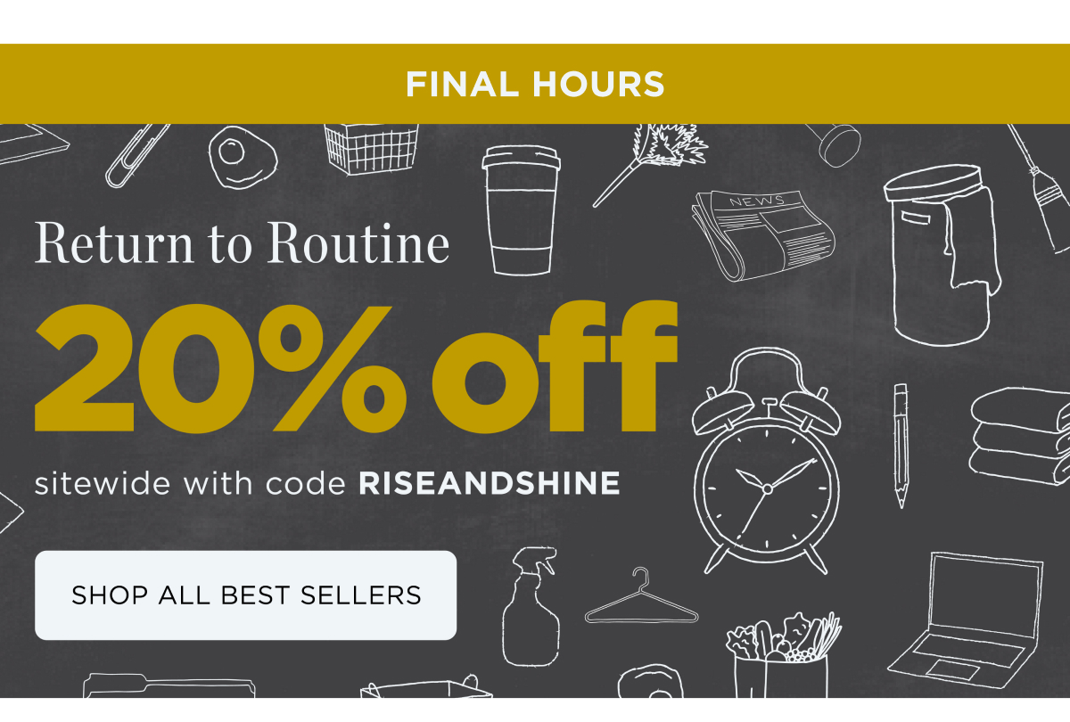 20% Off with Code RISEANDSHINE