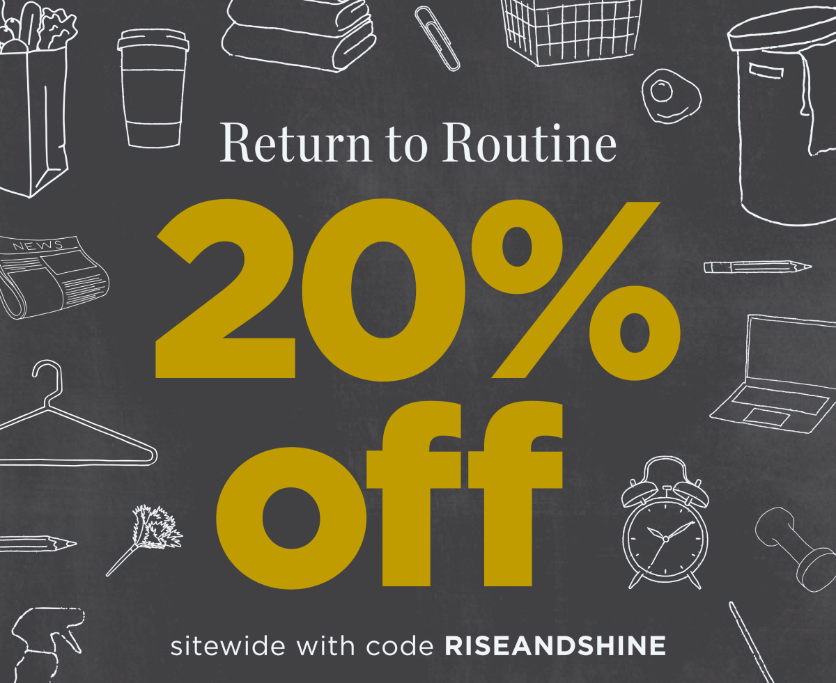 20% Off with Code RISEANDSHINE