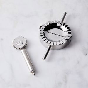 Stainless Steel Ravioli Wheel & Press 