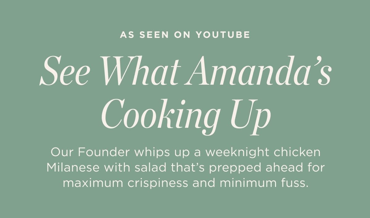 See what Amanda is cooking up