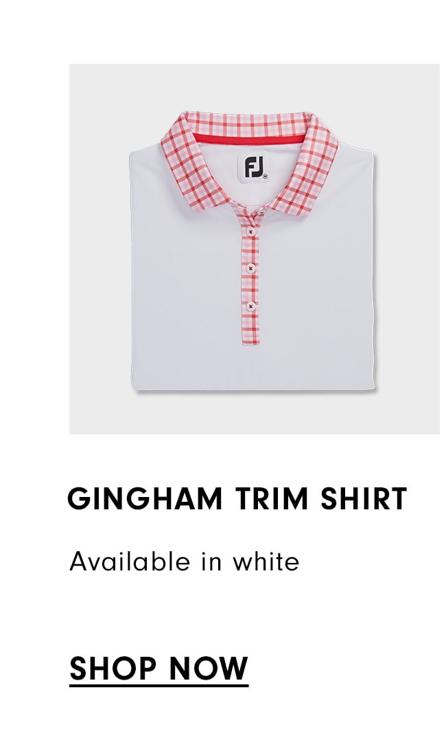 Gingham Trim Shirt