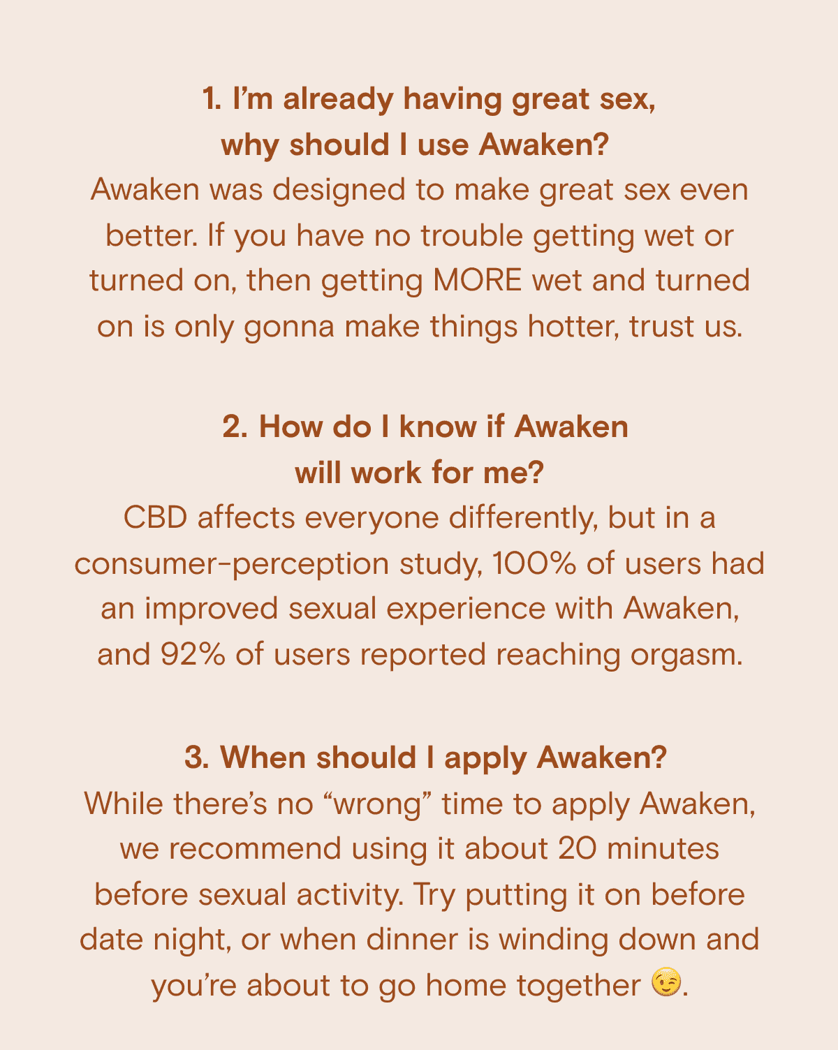 I’m already having great sex, why should I use Awaken?